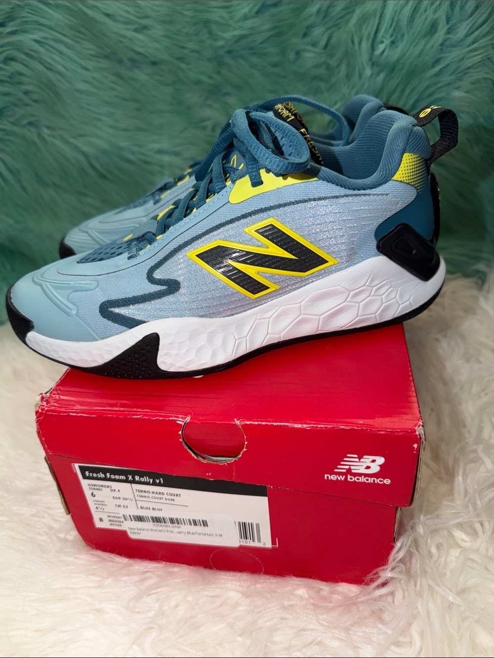 NIB New Balance Fresh Foam X Rally v1 Women’s 6 Tennis-hard court Blue